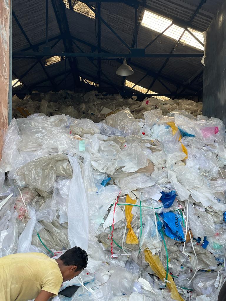 plastic waste collected